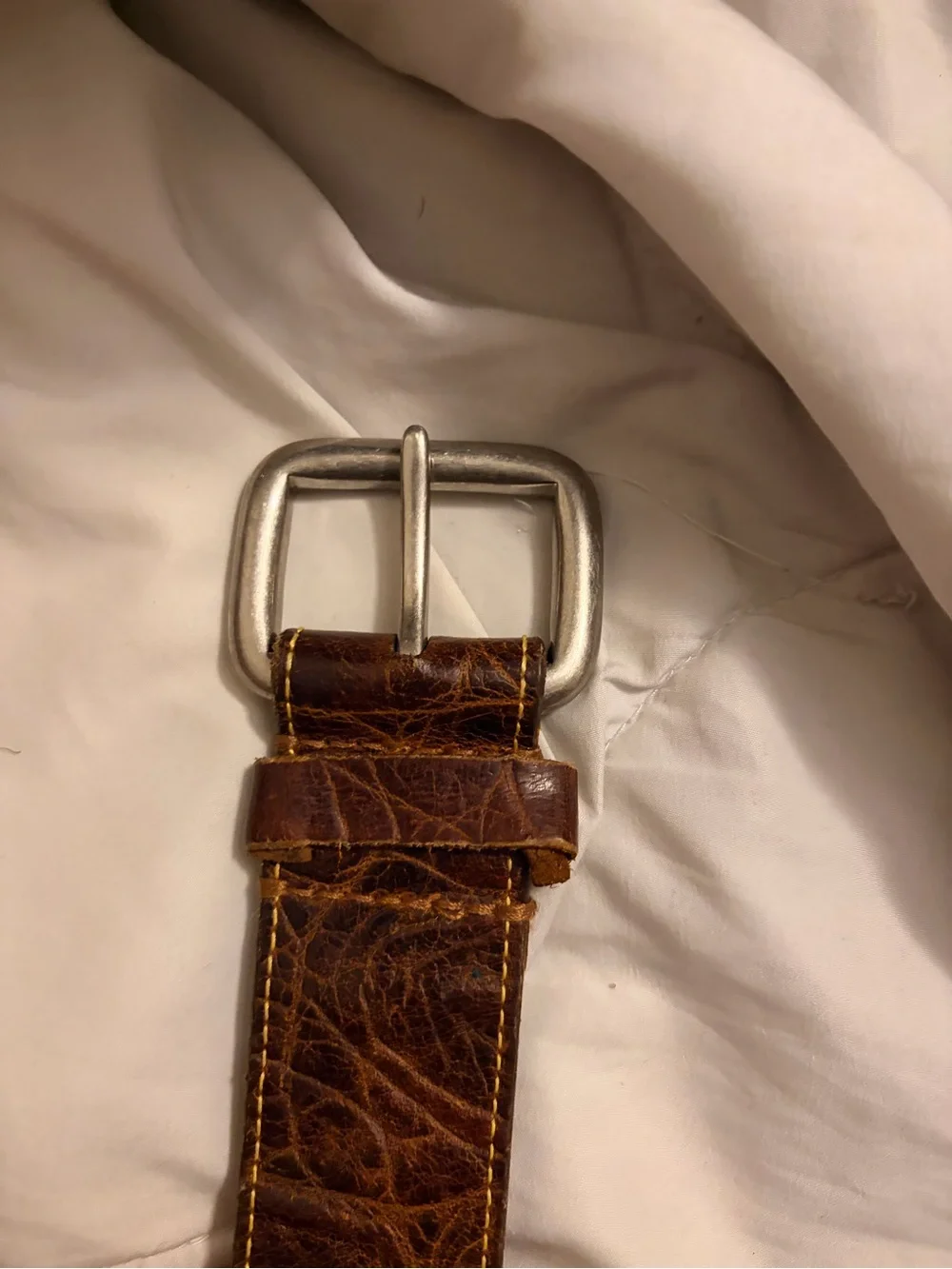Martin Dingman Brown Leather Men’s Belt